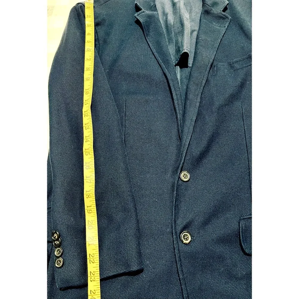 Polo Ralph Lauren Deconstructed knit blazer stretch casual  blue sports men's L